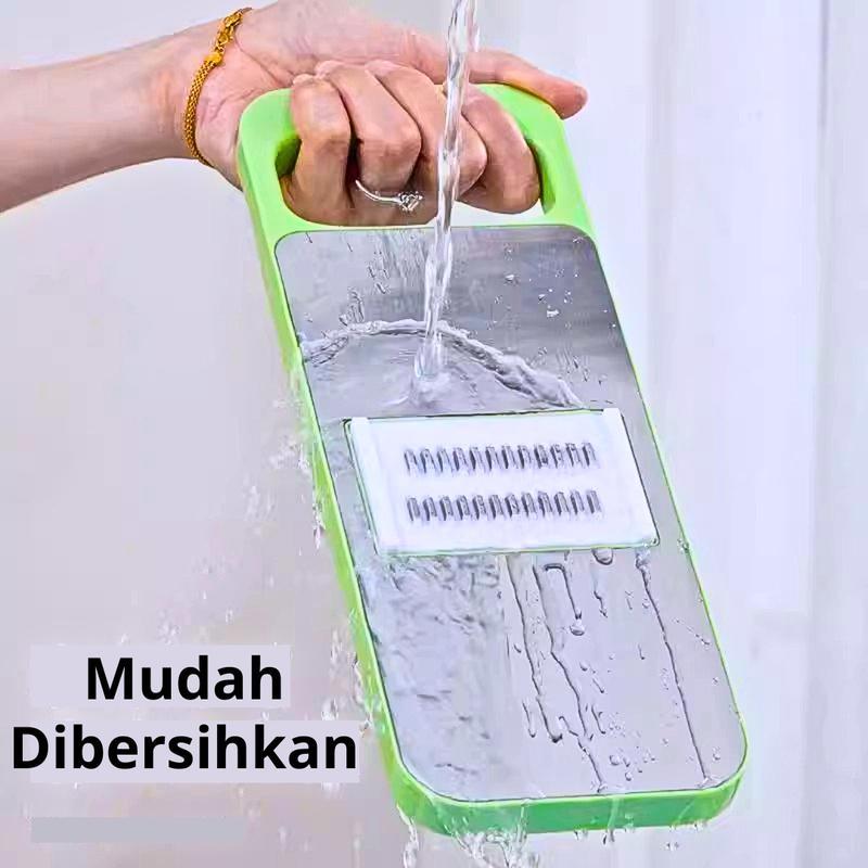 Manual Sayur Dan Buah Vegetable Cutter5 IN 1 Multifungsi Premium Vegetable CutterSlicer Stainless Steel Kitchenware