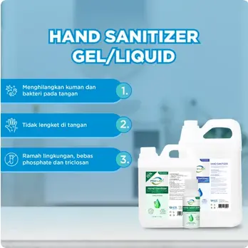 Hand Sanitizer Cair 70% Food Grade Antiseptik PROKLEEN 1L 1