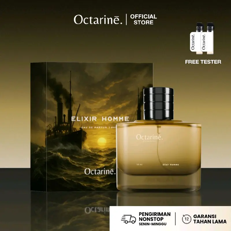 0Octarine Elixir Homme Aroma Fresh Woody Spicy Parfum Perfume Minyak Wangi Pria Wanita Tahan Default