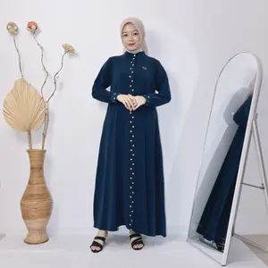Latifa Dress Anti UV Gamis Wanita Remaja Dewasa Muslim Simple MInimalis Busui Friendly
