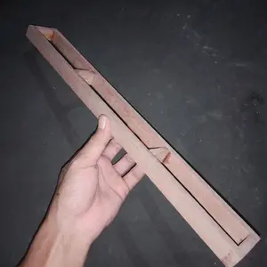 Sasis kayu bahan miniatur truk P40cm Toy Mobil