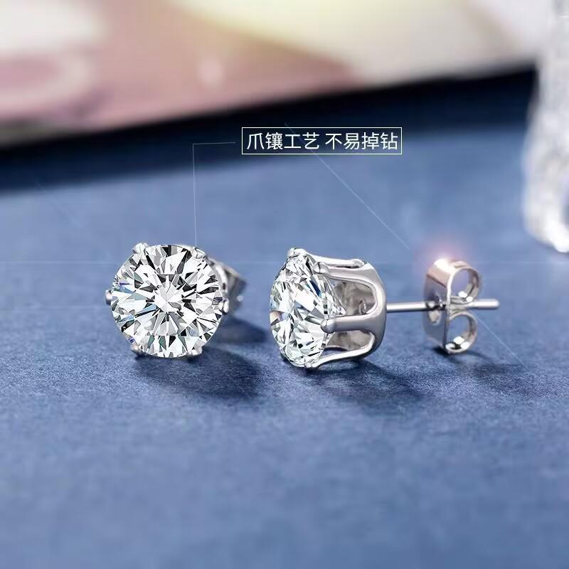 Product Introduction of New Fashion Diamond Earrring Women Designer Discount S999 Silver Earrings Jewelry Online For Sale 5