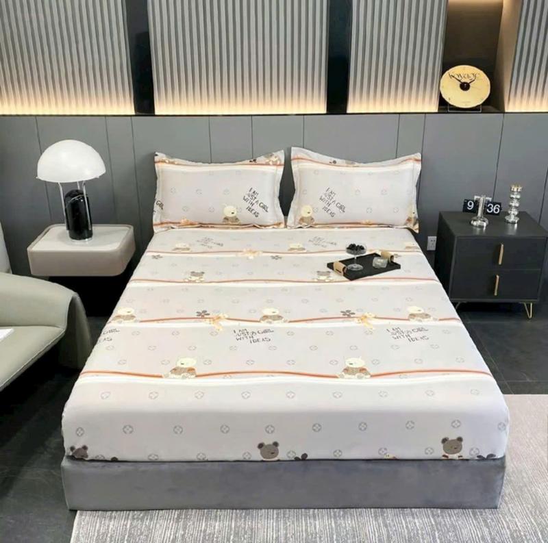 Set 3 Món Ga + 2 Vỏ Gối Lụa Thái Nhập Khẩu Cao Cấp - Mềm Mại , Thoáng Mát , Phù Hợp Hè Thu 2025 3
