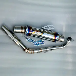 KNALPOT SALEMBA BIRU TITAN SERIES TRP EXHAUST AEROX OLD NEW