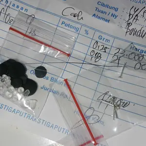 Anting Tindik Bayi&hidung Perak 925 Lapisan Mas