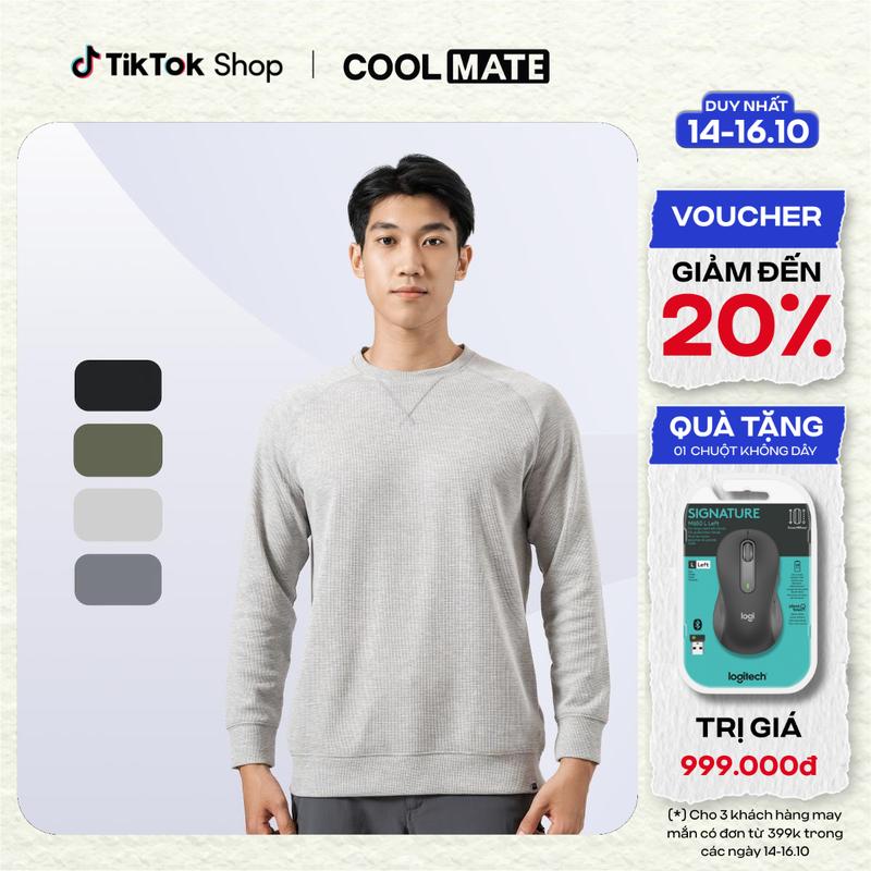 [Outlet Không đổi trả] Áo Sweater Nam Lifewear Tay Dài - Coolmate