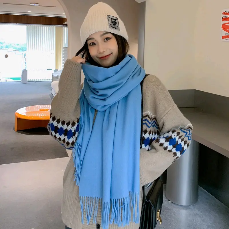 Syal Korea Cashmere Thin Immitation Fashion Winter Autumn Musim semi/pashmina/kerudung/hijab Selendang 1