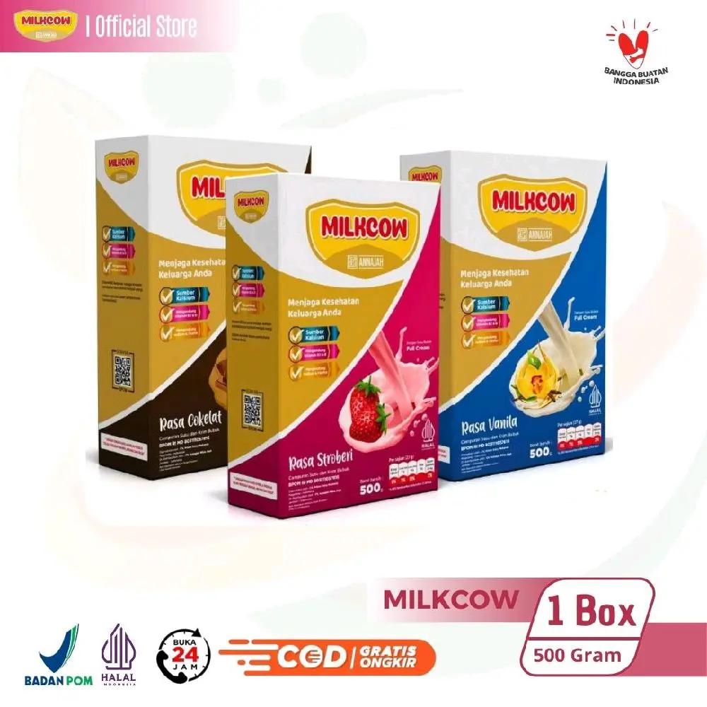 Milkcow Susu Sapi Bubuk Fullcream 500 Gram untuk Anak dan Dewasa | Bahan Dairy Milk