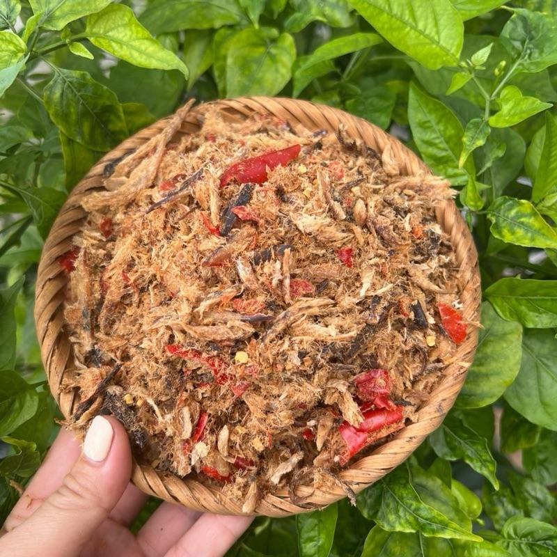 500g Cá Khô Giã Ớt Cay (Ruốc Cá Nục Khô) gói hút chân không