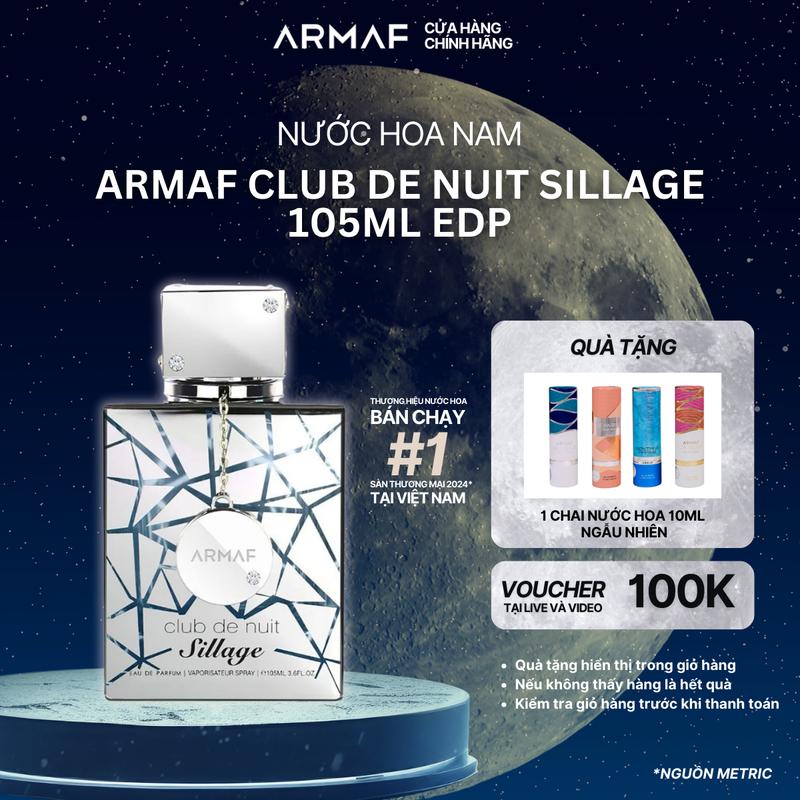   HuynhDangThong x Armaf  Nước hoa nam Club de Nuit Sillage EDP 105ml 