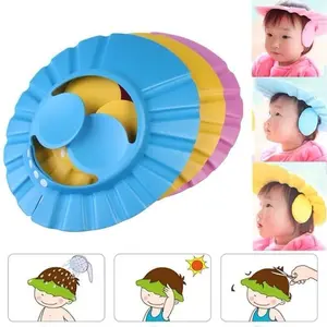 BABY SHOWER CAP HAT TOPI KERAMAS ANAK BAYI MANDI PENUTUP PELINDUNG AIR PERLENGKAPAN MANDI PELINDUNG MATA ANAK