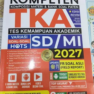 [READY STOCK] BUKU KOMPETEN TKA TES KEMAMPUAN AKADEMIK SD/MI TAHUN 2027 TERUPDATE (Dilengkapi Soal HOTS, Materi dan Kunci Jawaban Lengkap) Soft Cover