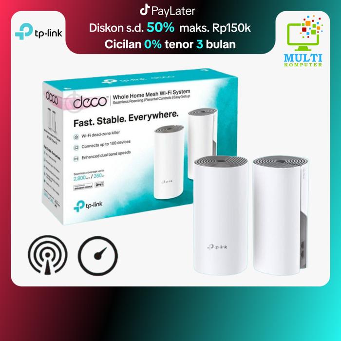 Gambar TP-Link Deco E4 AC1200 Whole Home Mesh Wi-Fi System DECOE4 TPLink - 2 dari Multi Komputer Kota Administrasi Jakarta Barat Tokopedia