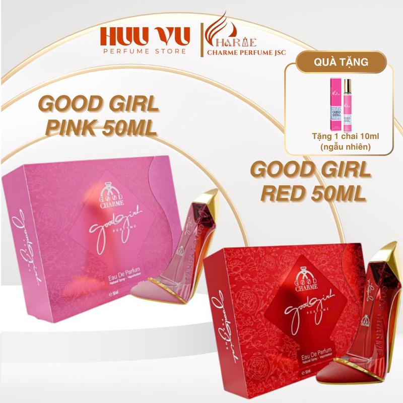 CHARME PERFUME -  Nước Hoa Nữ Good Charme Good Girl Red 50ml - Good Girl Pink 50ml