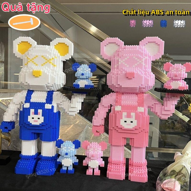 TOP Bộ Đồ Chơi Lắp Ráp Mô hình Gấu Bearbrick lo.go xếp hình gấu bearbrick…
