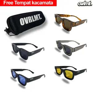 Kacamata Overlimit UV400 Bingkai Kecil Persegi Gaya Vintage Untuk Pria Dan Wanita Tahan Banting