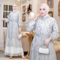 Gambar GAMIS OZIAS TILE 07291 LD 105 120 I Gamis Kondangan Wanita I Gamis Casuak Remaja - Burgundy, LD 105 dari Ozias.id Kota Administrasi Jakarta Barat 1 Tokopedia