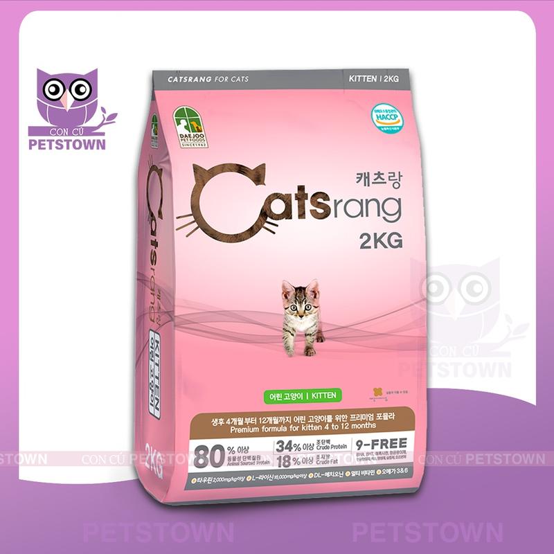 Thức Ăn Hạt Catsrang Kitten Cho Mèo Con Nhập Khẩu Hàn Quốc Dinh Dưỡng Toàn Diện