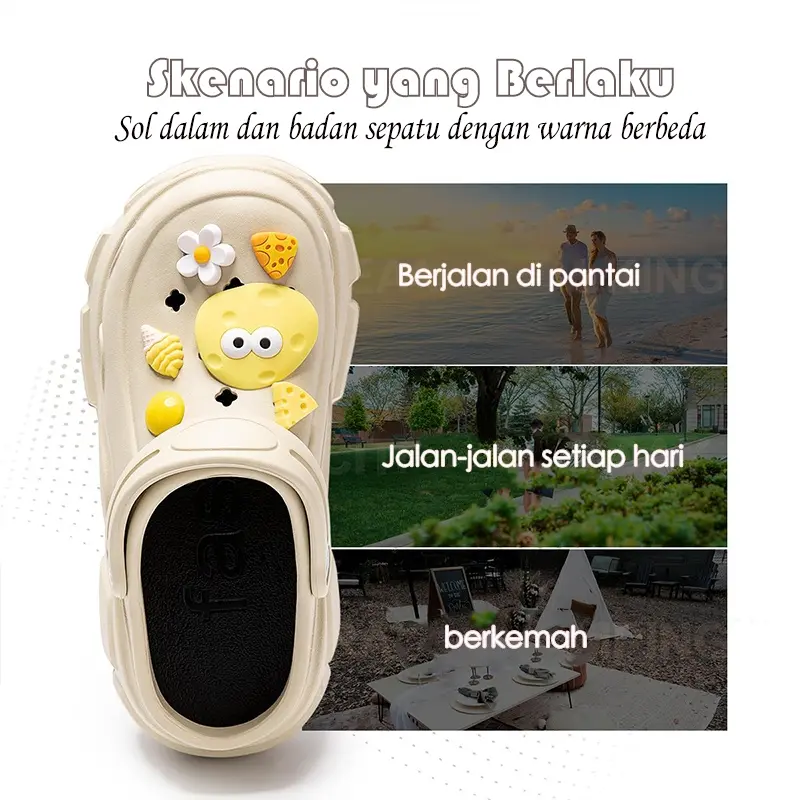 Paperair Sandal Anak Perempuan Fuji Sandal Baim Anak Laki Laki Sandal EVA Kodok Anti Slip Size 24-35 2