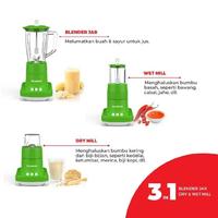 Gambar MASPION BLENDER 3 IN 1 - 1 LITER MT1273PL (PLASTIK) dari UFO ELEKTRONIKA JOGJA Kab. Sleman 3 Tokopedia