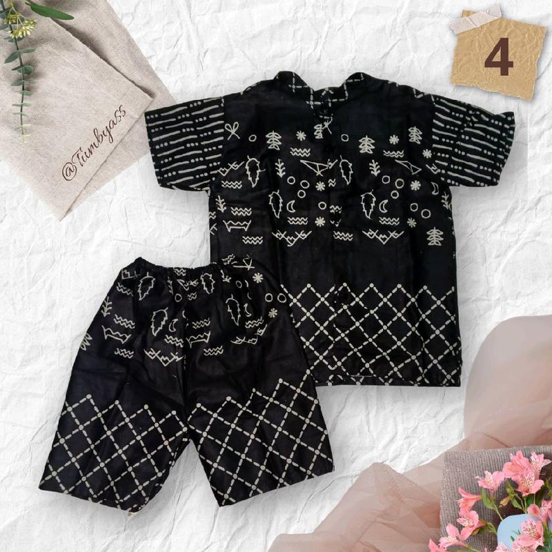 TUMBYASSS Setelan Batik Anak Batita - Baju Anak Murah - Pakaian Formal dan Harian - Fashion Anak Kemeja 4