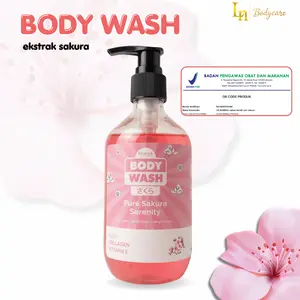 LN Sabun Cair 250ml  - Body Wash Extract Sakura Pemutih Badan Mencerahkan dan Menyegarkan BPOM