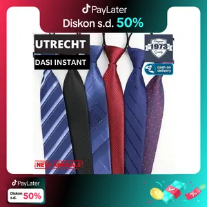 UTRECHT - DASI INSTANT dasi siap pakai dasi resleting dasi formal dasi kantor dasi pria formal tie office wedding tie