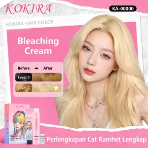 KOKIRA Bleaching Cream hair color KA-00000 cat rambut essential oil pewarna rambut Warna Natural dan Perawatan