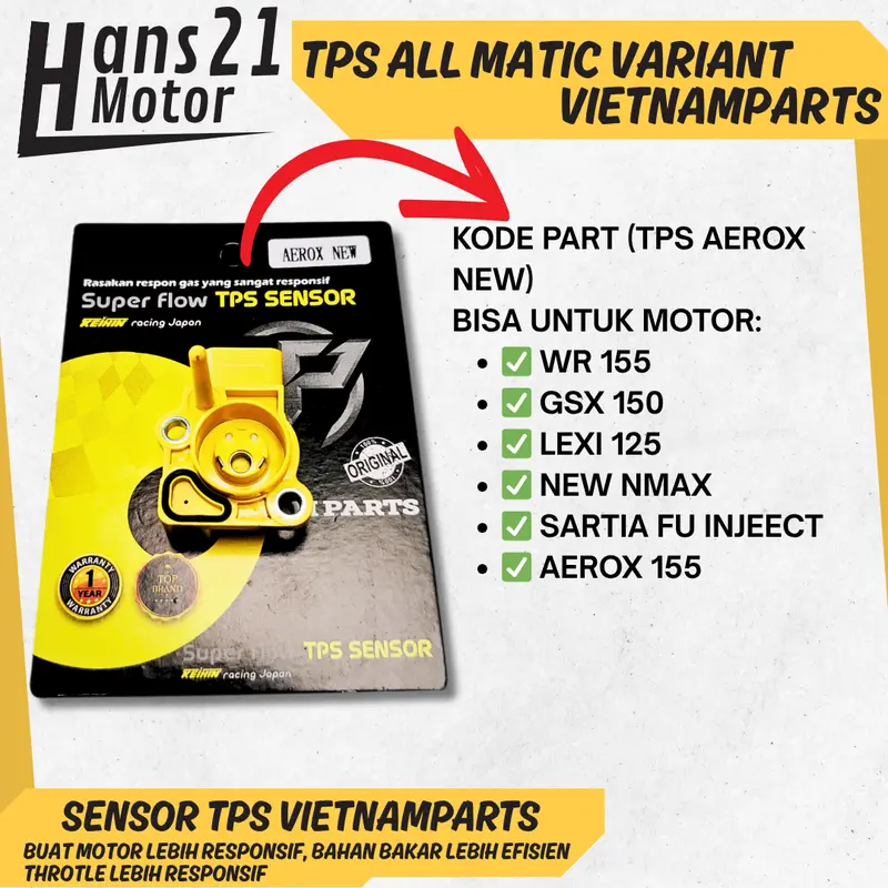 SENSOR TPS VIETNAM SENSOR TPS VARIO BEAT SENSOR TPS RACING VIETNAMPART ORIGINAL UNIVERSAL SENSOR TPS SCOOPY MIO MX KING NMAX 3