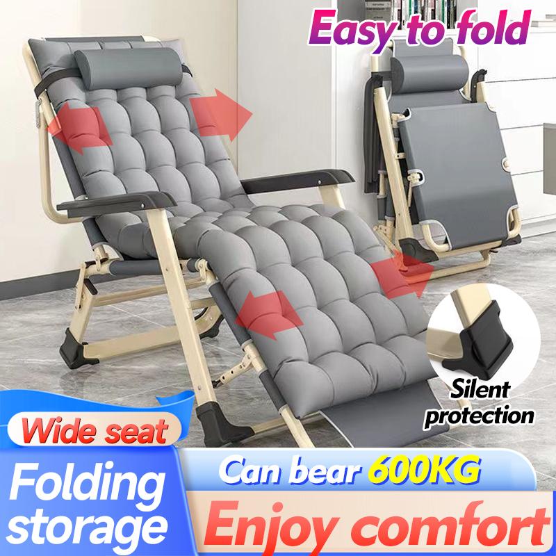 【SG Local Seller】Upgrade 200cm Foldable Single Sofa Bed With Mattress Folding Lazy Sleeping Army Chair Portable Camping/Office/Home/Living Room Recliner Lounge Chair Bed 1