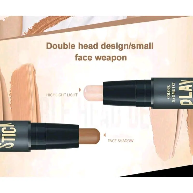 (Paket 2 pcs) DNM Stick 2-Head Light Shading Concealer Contour Dua Sisi Untuk Mencerahkan Kulit 4