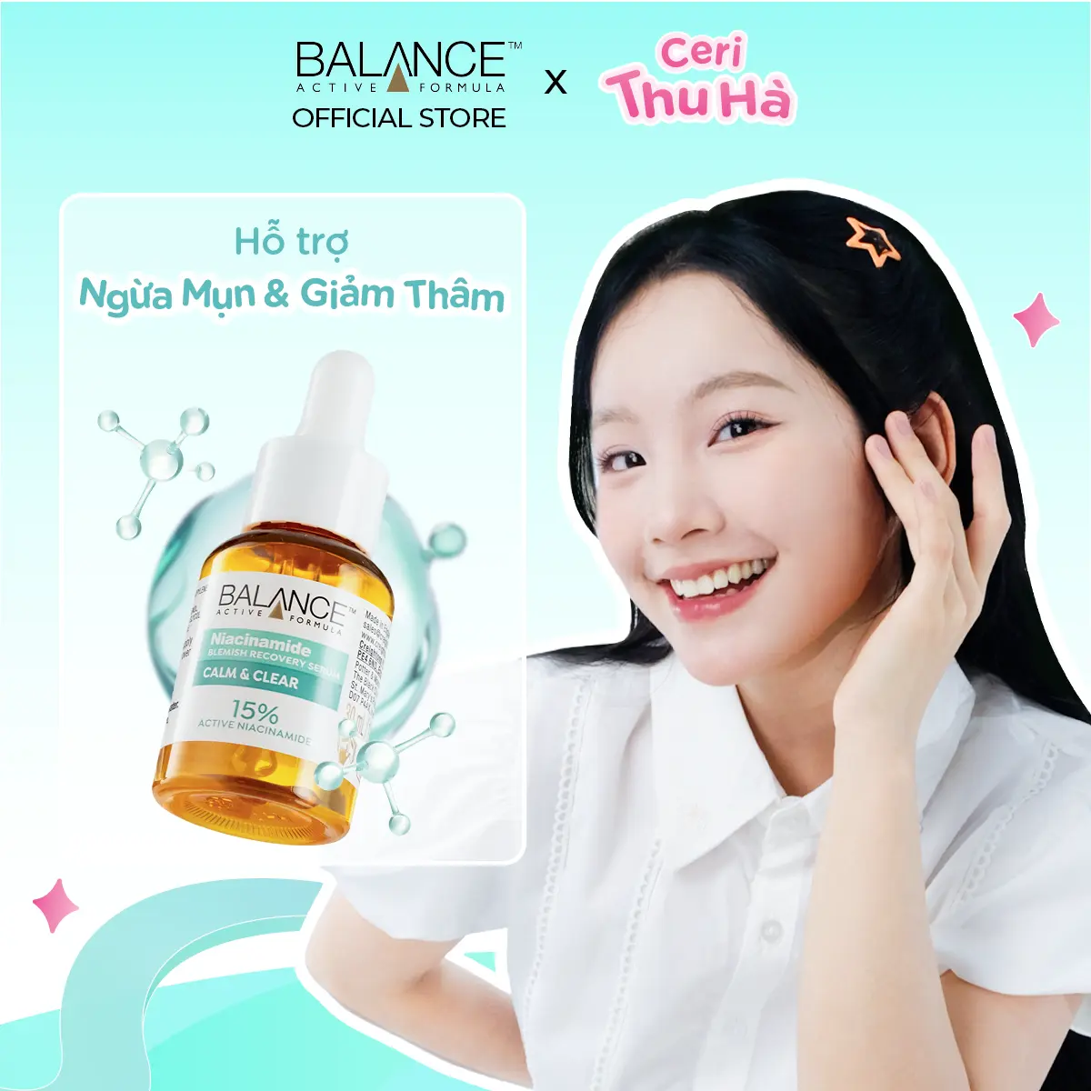 Serum Balance Active Formula Dưỡng Da Niacinamide 15% Blemish Recovery 30ml