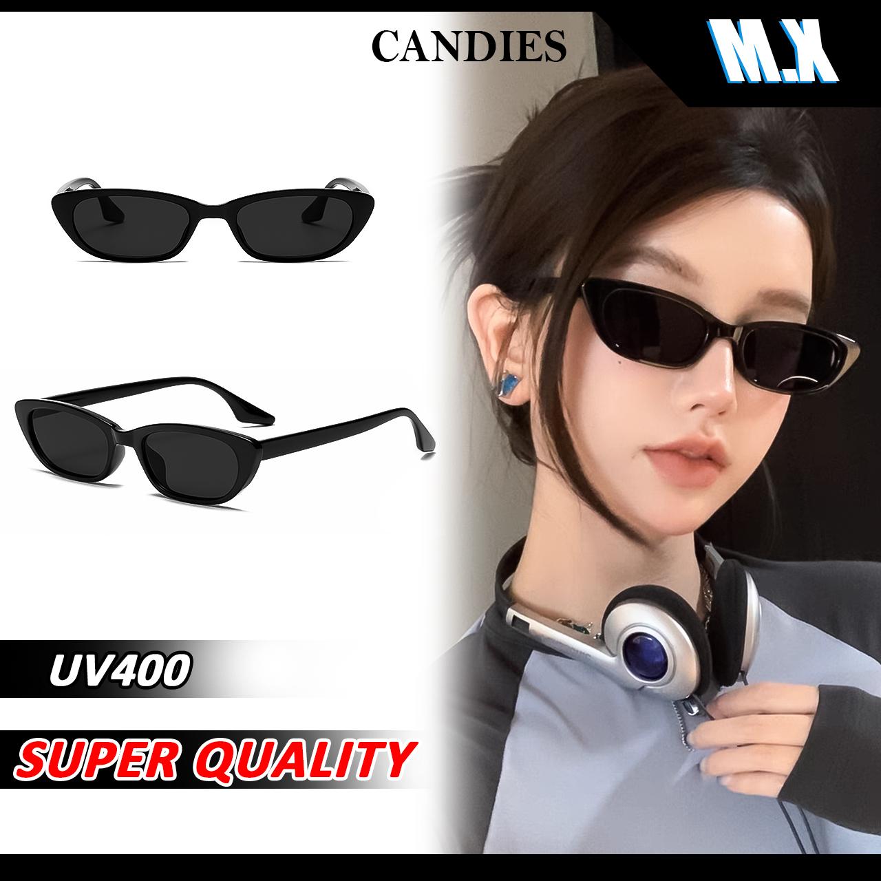 แว่นกันแดดตาแมว MX STUDIO-แว่นกันแดดขนม แว่นกันแดดป้องกันรังสียูวี เหมาะสำหรับ Kendall ทุกเพศ แว่นตา