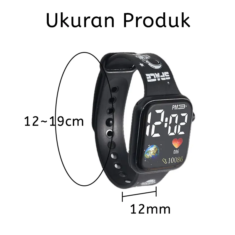 Kartun Lucu Anak-Anak Perempuan Laki-Laki Jam Tangan Pelajar Anti-Jatuh Lucu Fashion Semua Pertandingan Jam Tangan Hadiah Anak-Anak 8