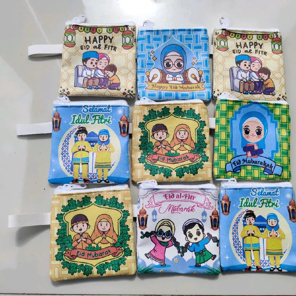 (Isi 36pcs) Dompet Angpao / Amplop Lebaran Resleting Idul Fitri - Terbaru
