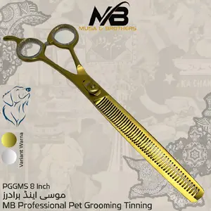 MB Gunting sasak 8 inches PGGMS. 20-30% Gold pet Grooming Musa & Brothers