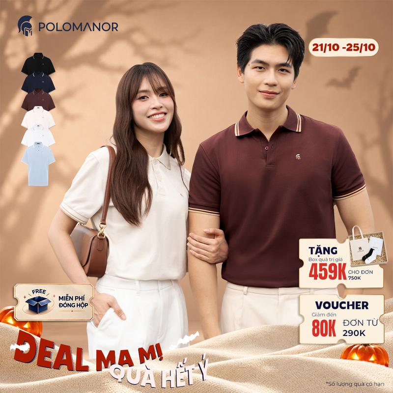 Áo polo nam cao cấp ICON DIAMOND, POLO QUỐC DÂN, vải CVC Diamond sang trọng - POLOMANOR