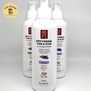 POPI Shampo Anti Kutu Jamur Kucing Anjing Kutu 250 Ml Tick Flea Fungal