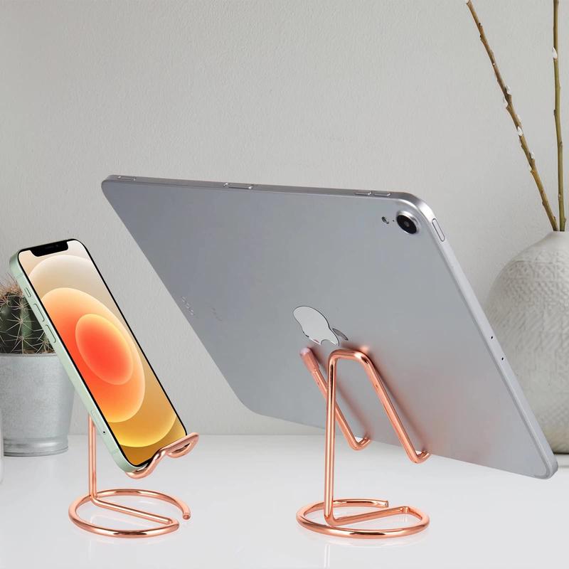 Product Introduction of Cell Phone Stand Holder Desk Accessories, Cute Metal Rose Gold, Compatible with All Mobile Phones, iPhone, Switch, iPad, Mobile Phone Accessories Holder Smartphone Cellphones Mount 6