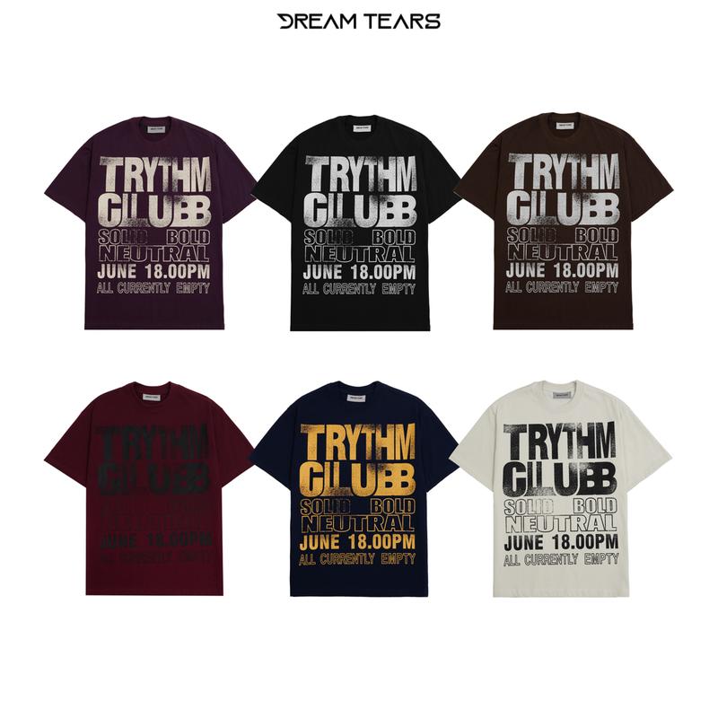 Áo Phông Đen Nam Local Brand , TRYTHM CLUBB , From Regular , Chất Vải Cotton 240 Gsm , Co Dãn 4 Chiều , Phong Cách Trẻ Trung Năng Động , MSP : AP40