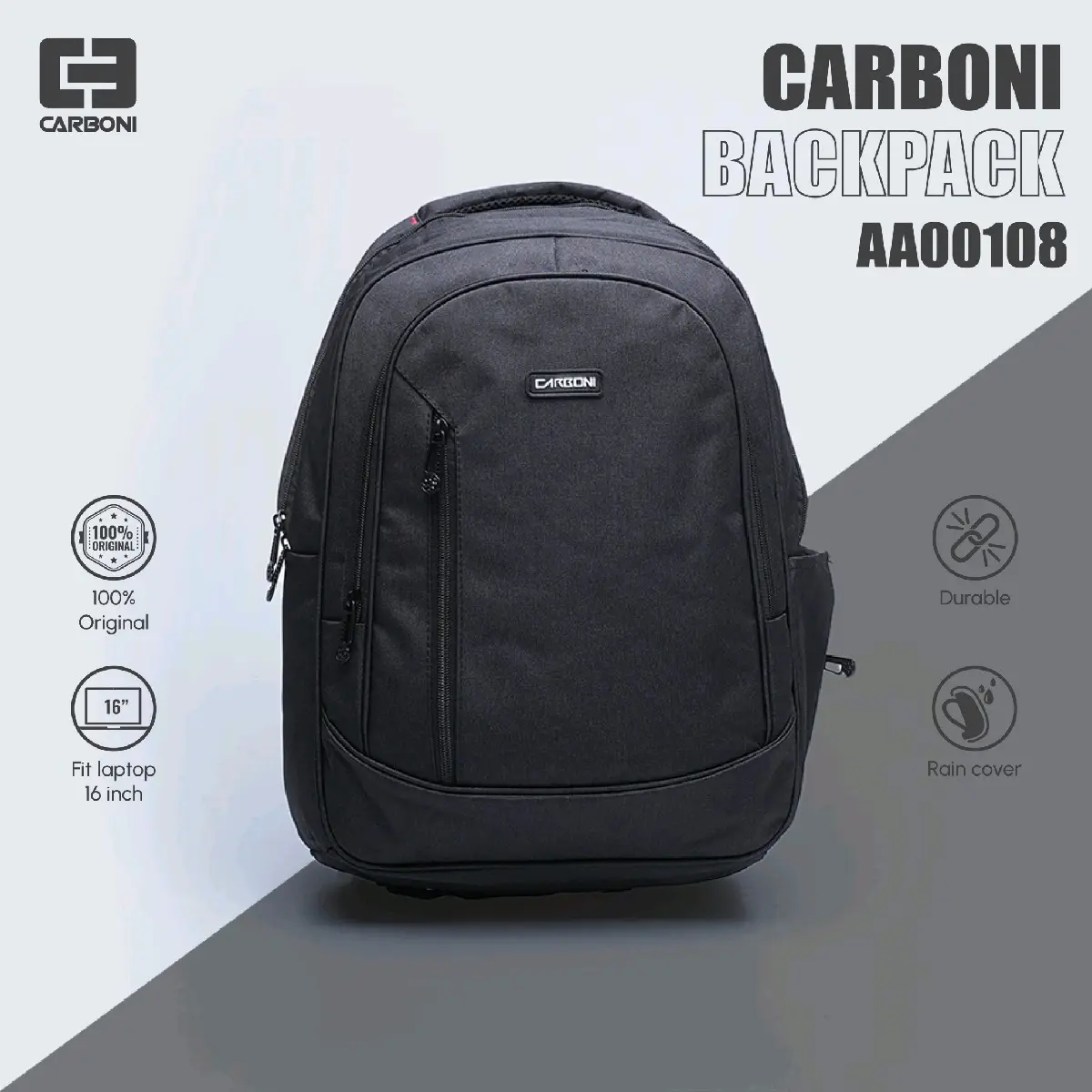 CARBONI AA00108 TAS RANSEL LAPTOP/ TAS SEKOLAH