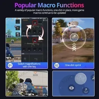 Keyboard gaming/keyboard mouse converter /bluetooth adaptor/ M1Pro MK300 kontroler seluler/untuk ios android bluetooth 5.0 /konverter keyboard mouse 5