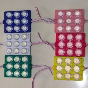 Lampu Variasi Mobil Motor 3x3 LED Modul Kolong 12 Volt 9 Mata Besar 12V - Car