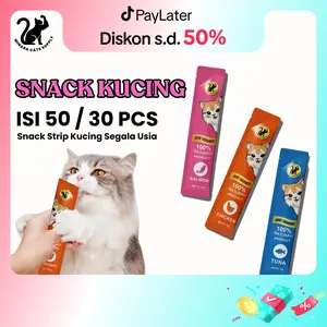 SNACK KUCING Paket 50 pcs / 30 pcs | Minara Creamy Treats | Liebao | Wetfood Kucing | Makanan Kucing | Dryfood Kucing | Cemilan Kucing | Strip Kucing | Vitamin Kucing | Minara Cats Supply