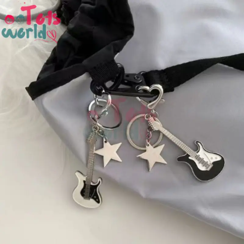Totsworld - Gantungan Kunci Guitar Couple Pasangan - Keychain Guitar 5