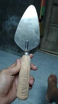 Product Review of Sendok Semen Cetok Galur Asli Paku Keling 4 Ukuran 18cm Oval - Alat Konstruksi Baja Berkualitas - Bangunan from W**u 0