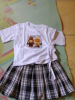 Product Review of (Exclusive Live Madina Putri)Setelan Rok Rempel Rok korean anak perempuan 8bulan-7tahun Katun Cewek Parsel from N**a H** 0