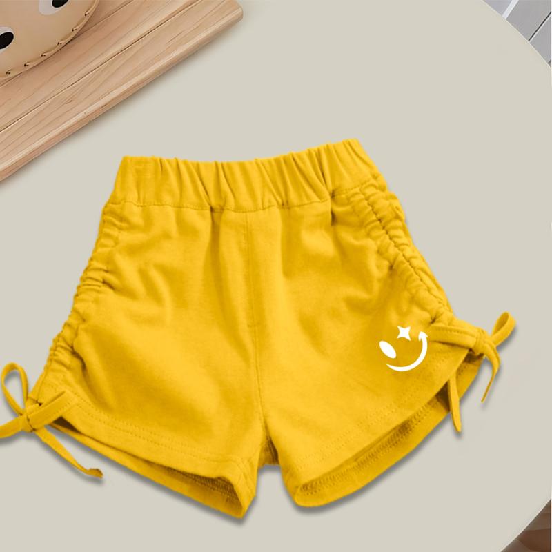 Shortpants Anak-Anak / Celana pendek Katun anak perempuan / cewe Motif Tali Serut usia untuk 1-12 tahun 1