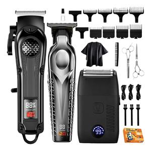 Máquina de Cortar Cabello Profesional 24Pcs – Cortadora de Pelo Inalámbrica para Hombre con Pantalla LED, Kit de Recortadora 3 en 1 y Rasuradora Eléctrica, Batería de Litio Duradera, Mango Ergonómico, Incluye Peines y Cepillo – Ideal para Barbería y Uso Doméstico,máquina de cortar cabello en dubai.
