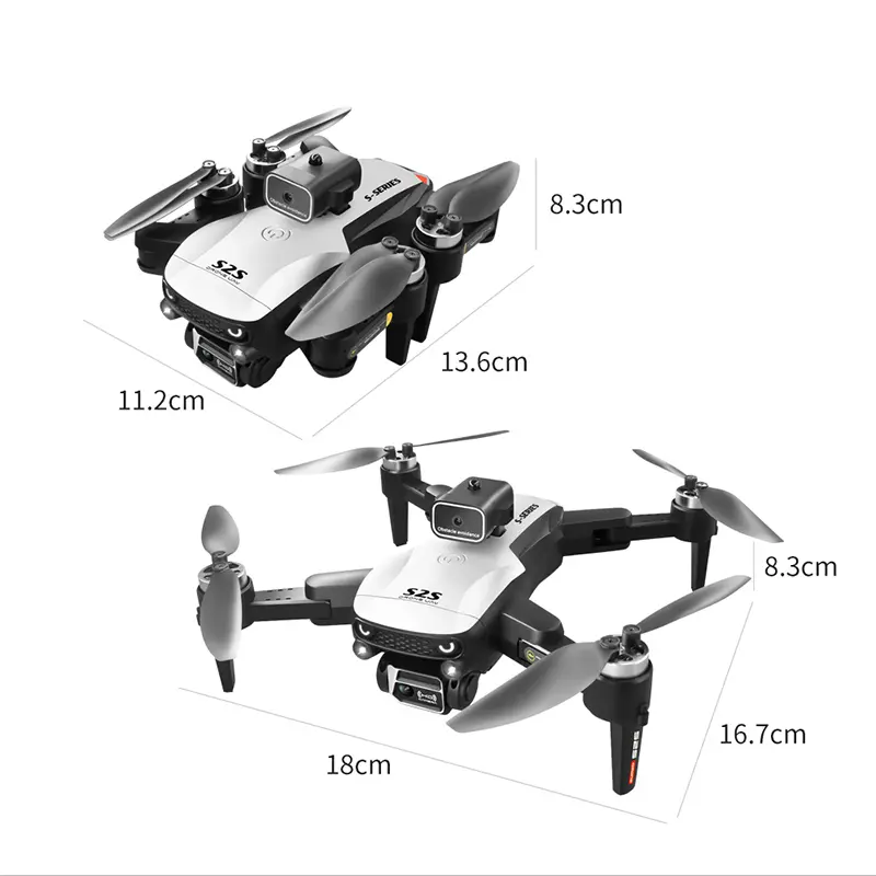 Drone Besar Unggulan-dengan Kamera Ganda-Pesawat Remote Control-Fotografi Udara-Drone Definisi Tinggi 6K 8